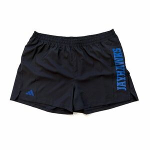 adidas Women's NCAA Kansas Jayhawks Team Woven Training Shorts 3XL5 Black NWT